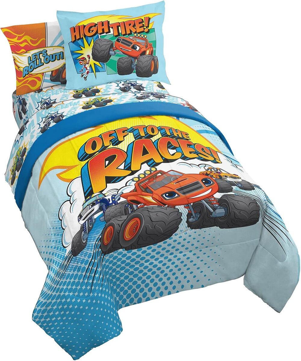 NEW Franco Blaze Off to the Races 5 Piece Twin Comforter Sheet Bedding Set